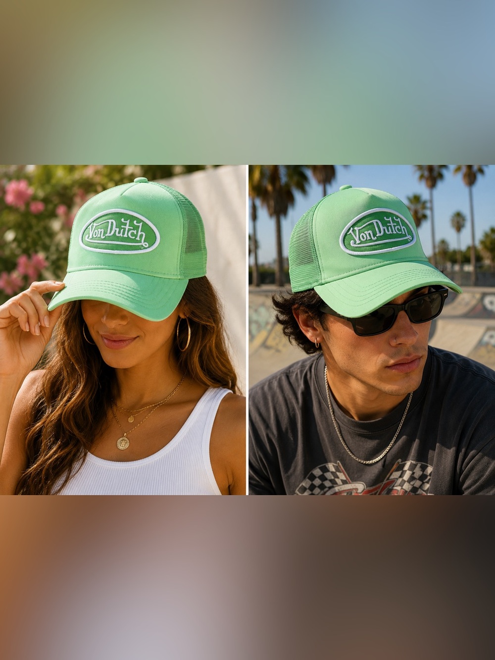 Von Dutch Slime Lime Trucker Hat
